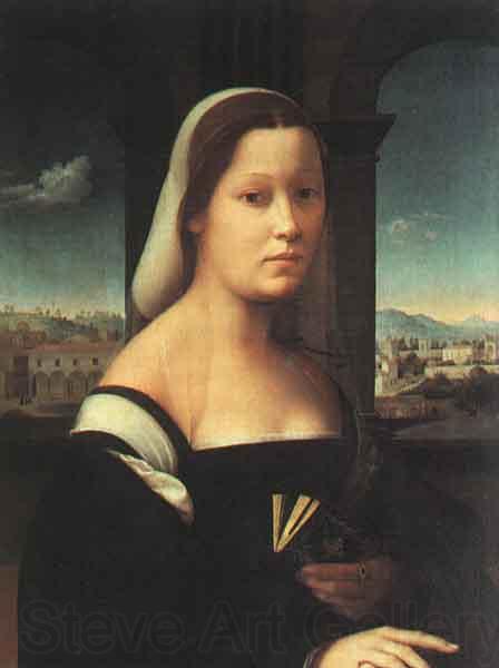BUGIARDINI, Giuliano Portrait of a Woman Norge oil painting art